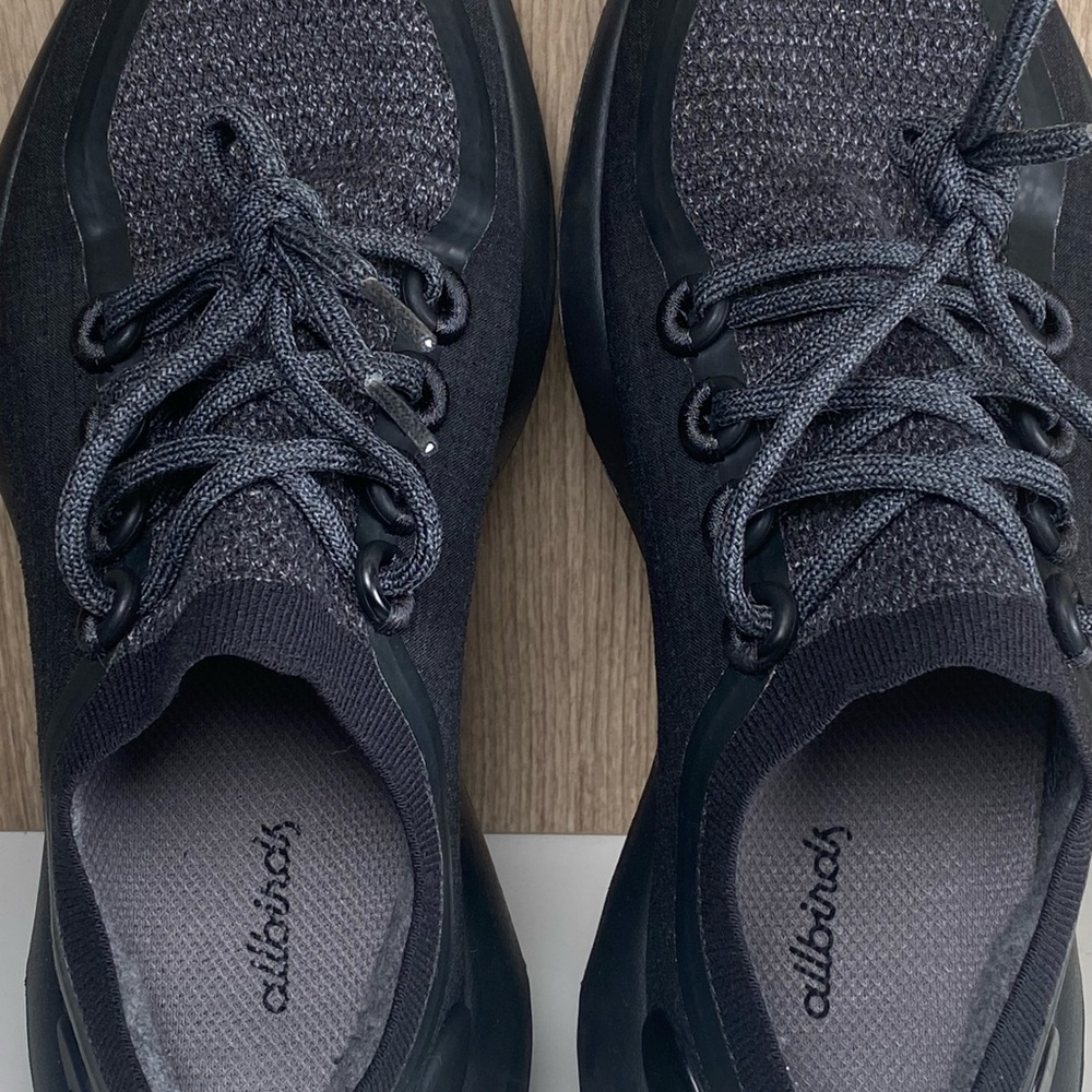 Allbirds Trail Runners SWT Natural Black Women’s Size 9 - Picture 8 of 9